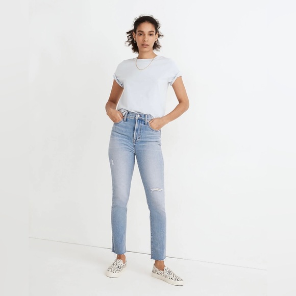 Madewell Perfect Vintage Jeans Coffey Wash Worn In Edition - Picture 2 of 9